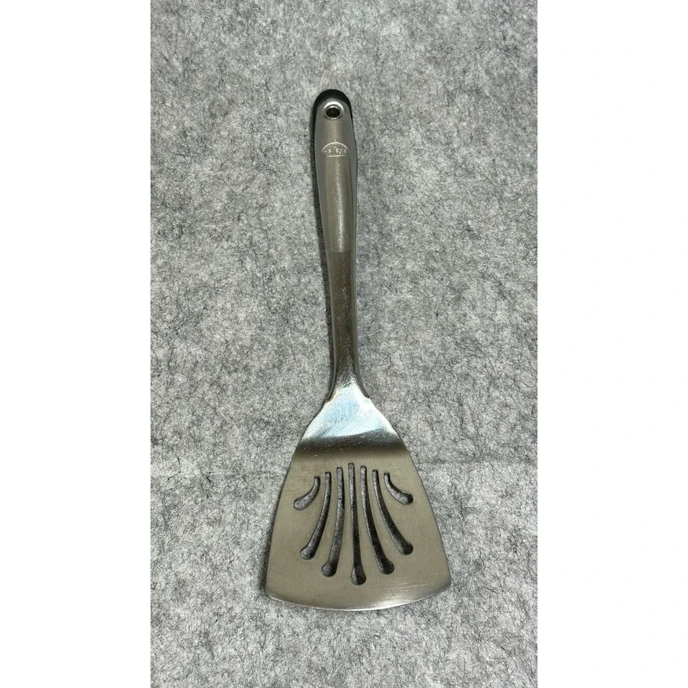 Revere Ware Stainless Steel Spatula w/Silcone Grip Heavy USED Vintage